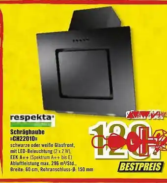 B1 Discount Baumarkt Respekta Schräghaube „ch22010” Angebot