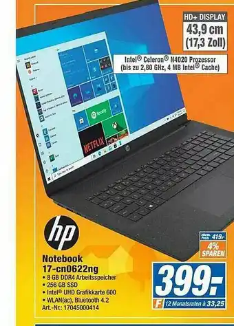 Expert Technomarkt Hp Notebook 17-cn0622ng Angebot