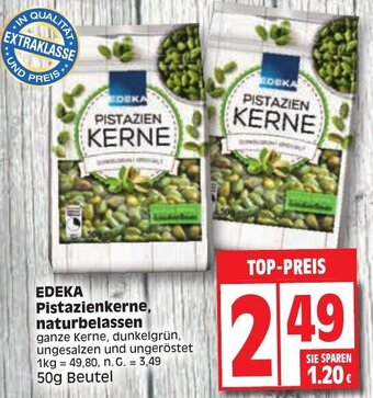 Edeka EDEKA Pistazienkerne, naturbelassen 50g Beutel Angebot