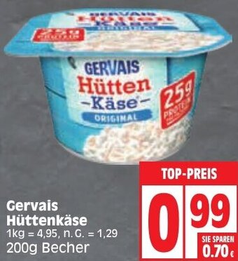 Edeka Gervais Hüttenkäse 200g Becher Angebot