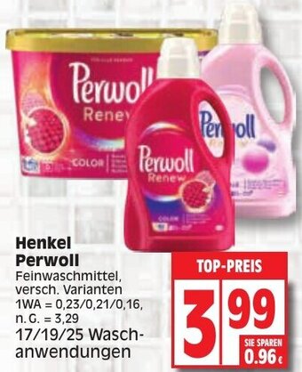 Edeka Henkel Perwoll Feinwaschmittel Angebot