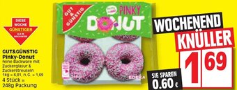 Edeka GUT&GÜNSTIG Pinky-Donut 248g Packung Angebot