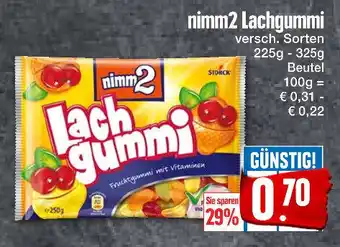 E-Center Nimm 2 Lachgummi 225-325g Beutel Angebot