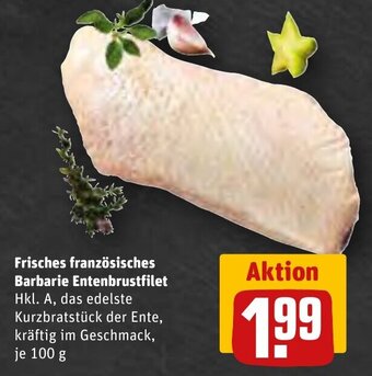 REWE Center Frisches französisches Barbarie Entenbrustfilet 100 g Angebot