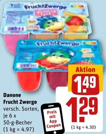 REWE Center Danone Frucht Zwerge 6 x 50-g-Becher Angebot