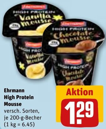 REWE Center Ehrmann High Protein Mousse 200-g-Becher Angebot