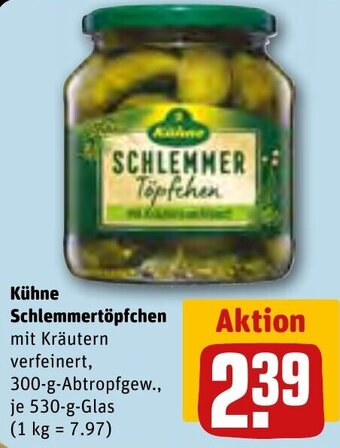 REWE Center Kühne Schlemmertöpfchen 530 g Glas Angebot