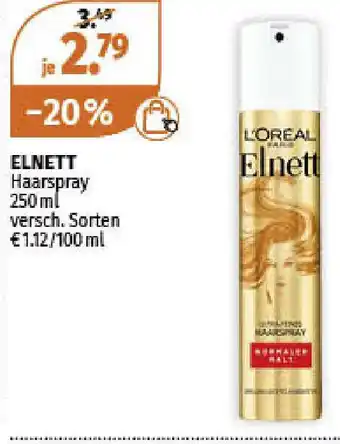 Müller Elnett Haarspray 250ml Angebot