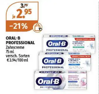 Müller Oral B Professional Zahncreme 75ml Angebot