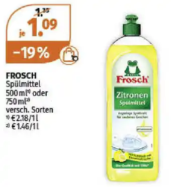 Müller Frosch Spülmittel 500/750ml Angebot