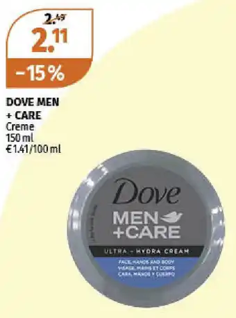 Müller Dove Men+Care Creme 150ml Angebot