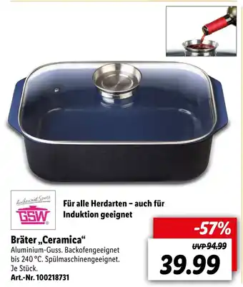 Lidl GSW Bräter Ceramica Angebot