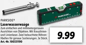 Lidl Parkside Laserwasserwaage Angebot