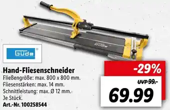 Lidl Güde Hand Fliesenschneider Angebot