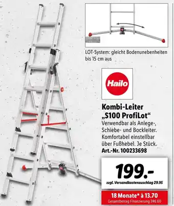 Lidl Hailo Kombi Leiter S100 ProfiLot Angebot