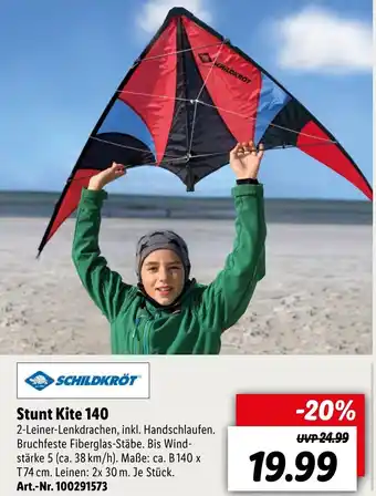 Lidl Schildkröt Stunt Kite 140 Angebot