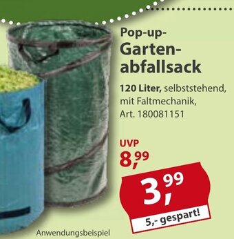 Sonderpreis Baumarkt Pop-up-Gartenabfallsack Angebot