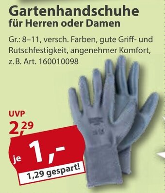 Sonderpreis Baumarkt Gartenhandschuhe für Herren oder Damen Gr.: 8-11, versch. Farben Angebot
