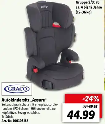 Lidl Graco Autokindersitz Assure Angebot