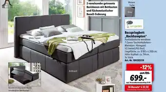 Lidl Sun Garden Boxspringbett Rockhampton Angebot