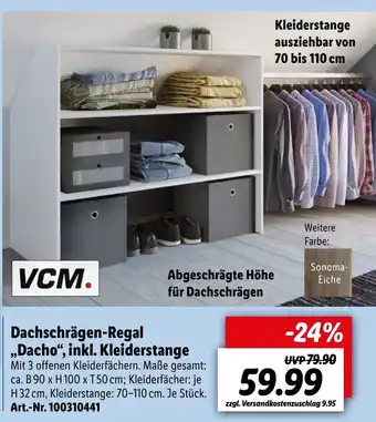 Lidl Dachschrägen Regal Dacho inkl. Kleiderstange Angebot