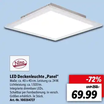 Lidl LED Deckenleuchte Panel Angebot