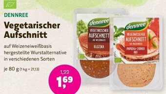Denns BioMarkt DENNREE Vegetarischer Aufschnitt 80 g Angebot