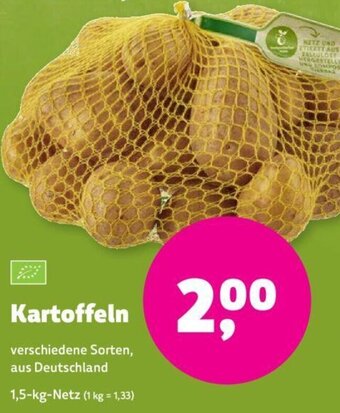 Denns BioMarkt Kartoffeln 1,5 kg Netz Angebot