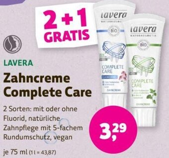 Denns BioMarkt LAVERA Zahncreme Complete Care 75 ml Angebot