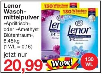 Jawoll Lenor Waschmittelpulver 130 WL Angebot