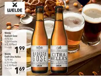 CITTI Markt Welde Badisch Gose oder Welde Craft Citra Helles 0,33L Angebot