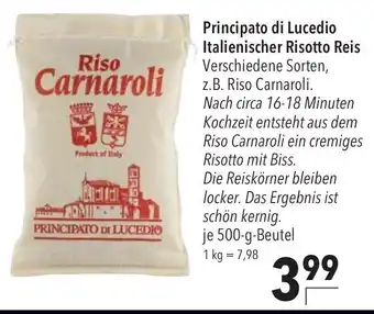 CITTI Markt Principato di Lucedio Italienischer Risotto Reis 500g Beutel Angebot