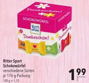 CITTI Markt Ritter Sport Schokowürfel 176g Angebot