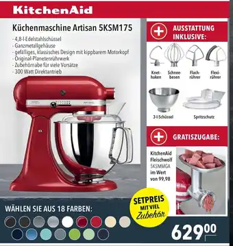 CITTI Markt KitchenAid Küchenmaschine Artisan 5KSM175 Angebot