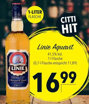 CITTI Markt Linie Aquavit 1L Angebot