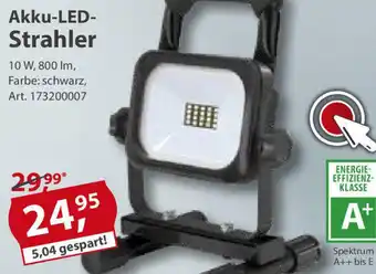 Sonderpreis Baumarkt Akku LED Strahler Angebot