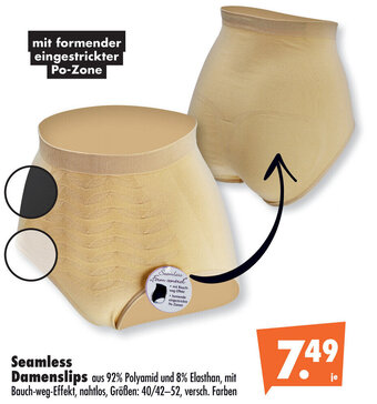 Mäc Geiz Seamless Damenslips Größen: 40/42-52, versch. Farben Angebot