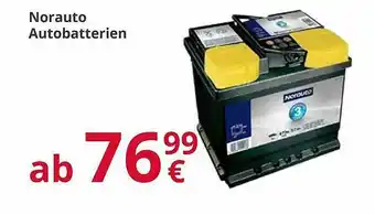 A.T.U. Norauto Autobatterien Angebot