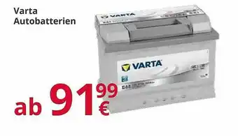 A.T.U. Varta Autobatterien Angebot