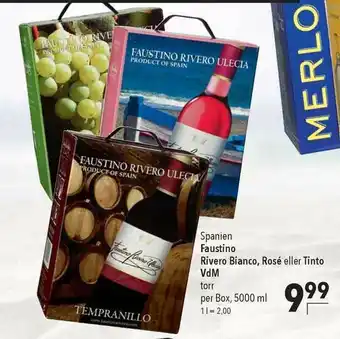 CITTI Markt Spanien Faustino Rivero Bianco, Rosé Eller Tinto Vdm Angebot