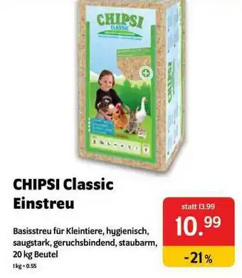 Das Futterhaus Chipsi Classic Einstreu Angebot