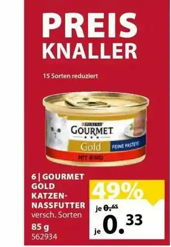 Dehner Gourmet Gold Katzennassfutter Angebot