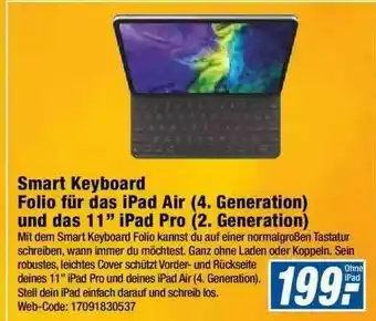 Expert Smart Keyboard Folio Für Das Ipad Air (4. Generation) Und Das 11 Angebot