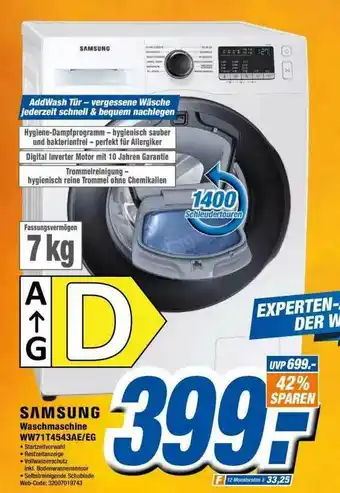 Expert Samsung Waschmaschine Ww71t4543ae.eg Angebot