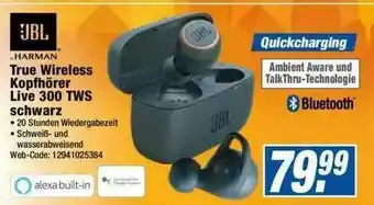 Expert Jbl True Wireless Kopfhörer Live 300tws Schwarz Angebot