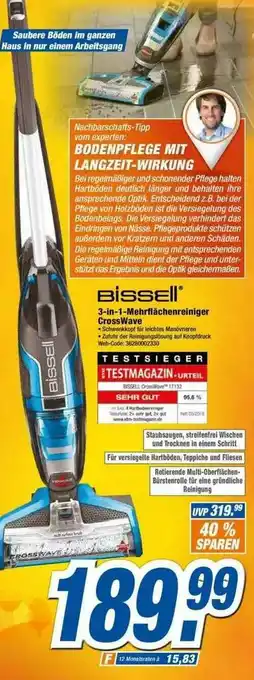 Expert Bissell 3in1-mehrflächenreiniger Crosswave Angebot