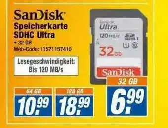 Expert Sandisk Speicherkarte Sdhc Ultra Angebot