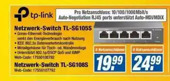 Expert Tp-link Netzwerk-switch Tl-sg105s Oder Tl-sg108s Angebot