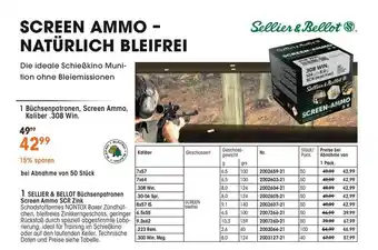 Frankonia Sellier & Bellot Büchsenpatronen Screen Ammo Scr Zink Angebot