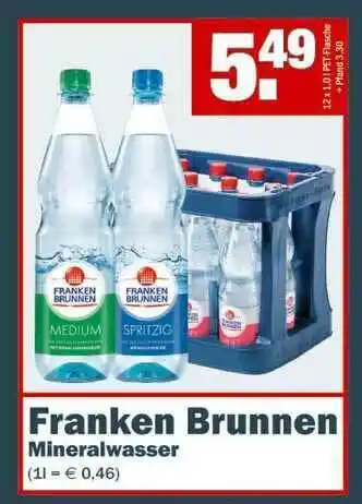 Fränky Getränke Franken Brunnen Mineralwasser Angebot